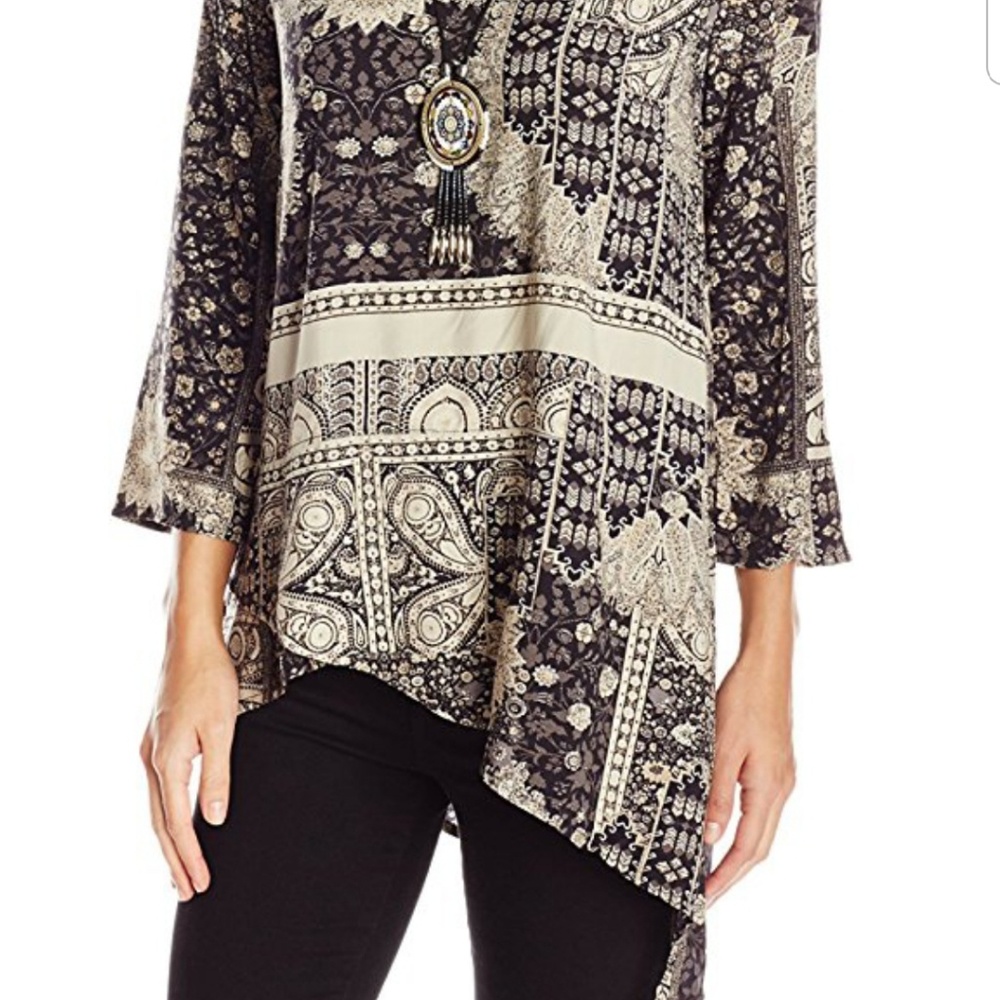 One World Asymmetrical Printed Tunic